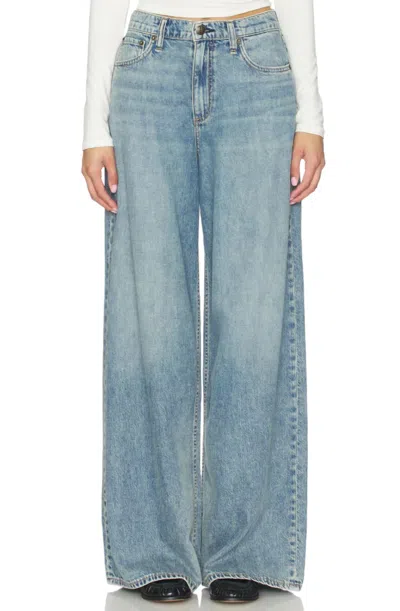Rag & Bone Featherweight Sofie Wide-leg Jeans In Theo In Blue