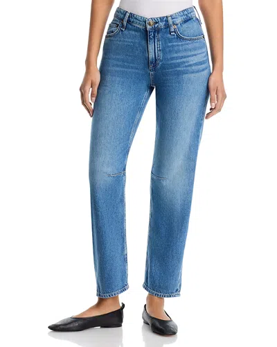 Rag & Bone Featherweight Stevie Slim High Rise Tapered Jeans In Echo In Blue