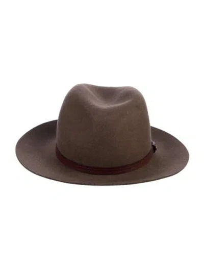 Pre-owned Rag & Bone Fedora In Brown