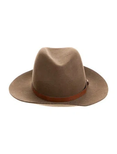 Pre-owned Rag & Bone Fedora In Brown