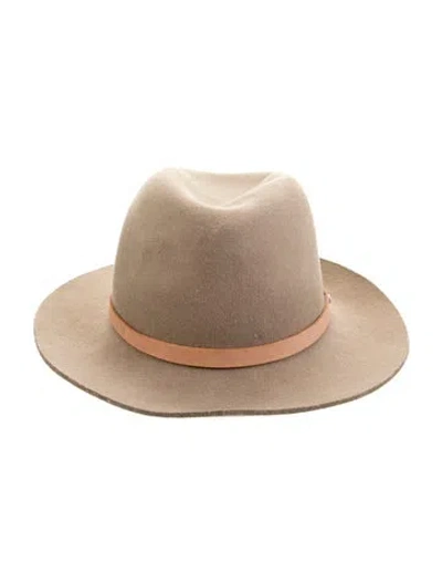 Pre-owned Rag & Bone Fedora In Brown