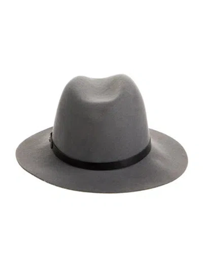Pre-owned Rag & Bone Fedora In Gray