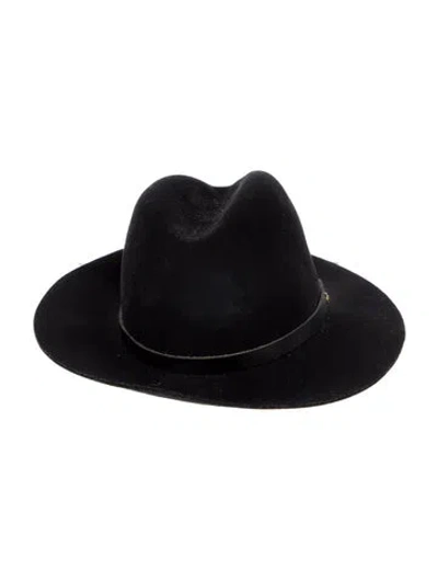 Pre-owned Rag & Bone Fedora Hat In Black