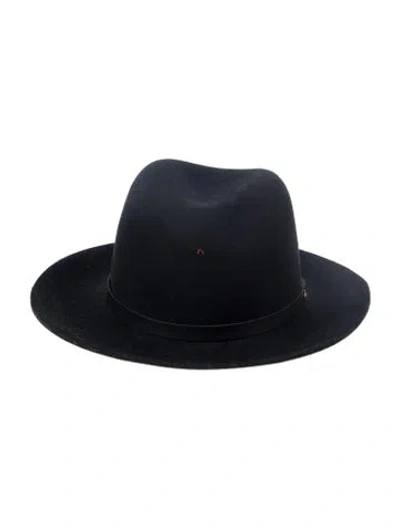 Pre-owned Rag & Bone Rag  & Bone Fedora Hat In Black