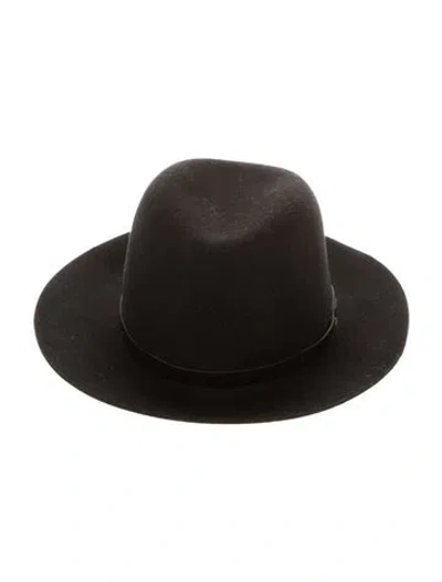 Pre-owned Rag & Bone Fedora Hat In Black