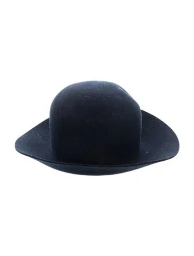 Pre-owned Rag & Bone Fedora Hat In Blue