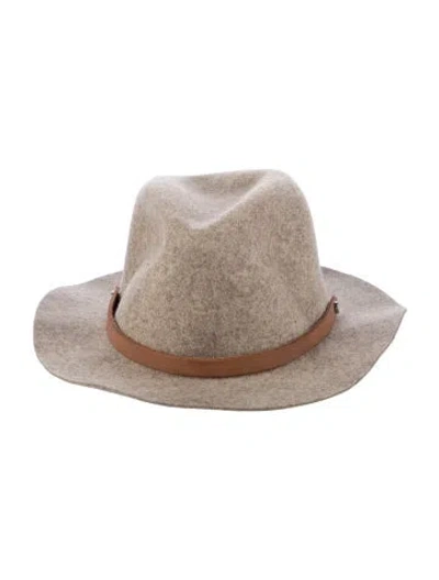 Pre-owned Rag & Bone Fedora Hat In Neutrals