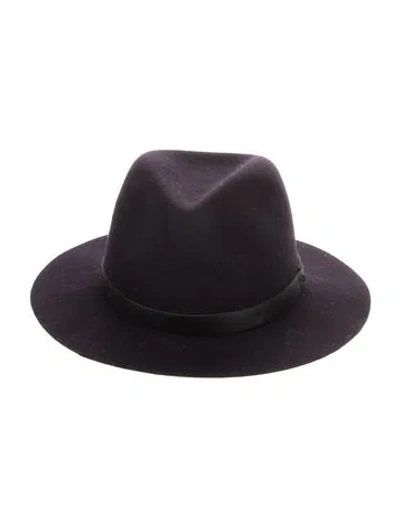 Pre-owned Rag & Bone Fedora In Purple