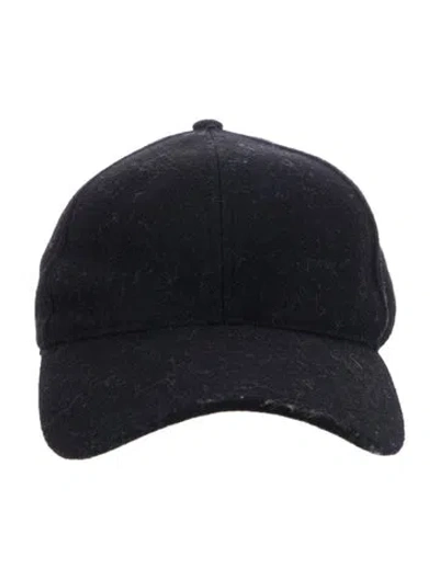 Pre-owned Rag & Bone Felt Baseball Cap In Black