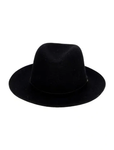 Pre-owned Rag & Bone Felt Fedora In Black
