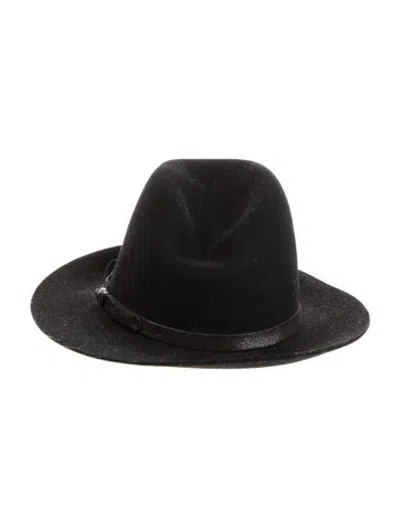 Pre-owned Rag & Bone Felt Fedora Hat In Black