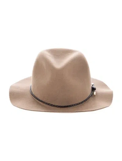 Pre-owned Rag & Bone Felt Fedora Hat In Neutrals
