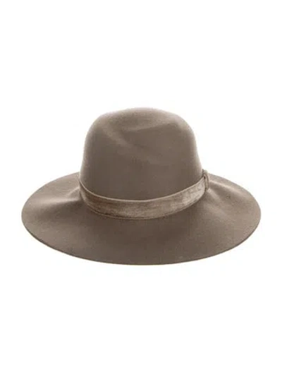 Pre-owned Rag & Bone Felt Wide Brim Hat In Brown