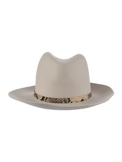 Pre-owned Rag & Bone Felted Wool Fedora In Neutral
