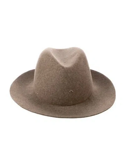 Pre-owned Rag & Bone Felted Wool Hat In Brown