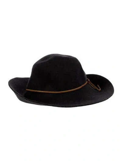 Pre-owned Rag & Bone Felted Wool Wide Brim Hat In Gray
