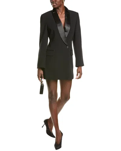 Rag & Bone Femi Japanese Crepe Tux Dress In Black