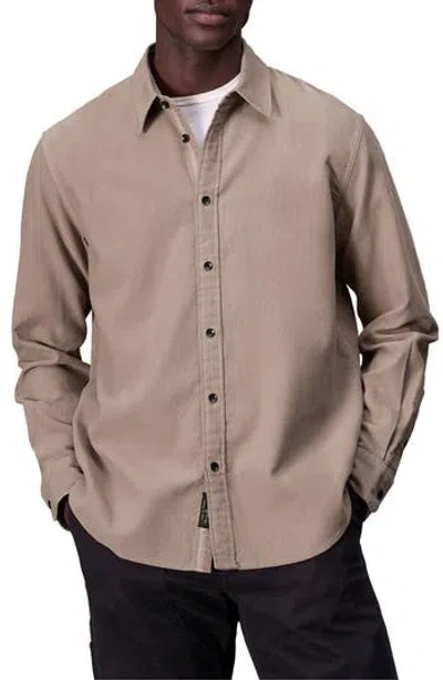 Rag & Bone Finch Corduroy Button-up Shirt In Neutral