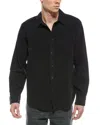 Rag & Bone Finch Denim Button-up Shirt In Black