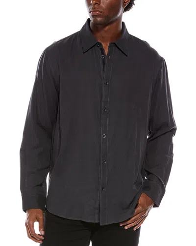 Rag & Bone Finch Gauze Shirt In Black