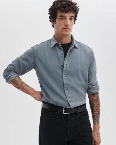 Rag & Bone Finch Infuse Denim Shirt In Blue