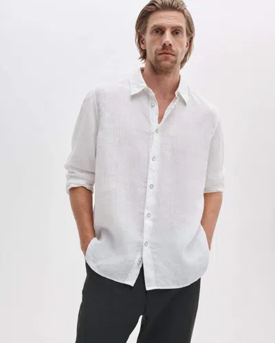 Rag & Bone Finch Linen Shirt In White