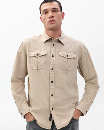 Rag & Bone Finch Military Shirt In Neutral