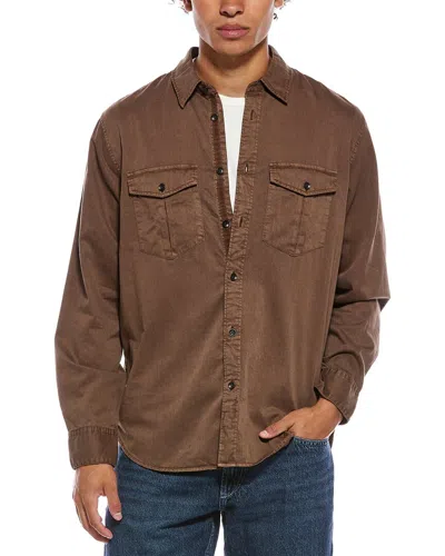 Rag & Bone Finch Military Shirt In Brown