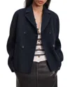 Rag & Bone Finley Wool Blend Coat In Blue