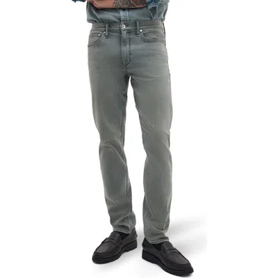 Rag & Bone Heritage Roots Authentic Stretch Jeans In Edgewater In Gray