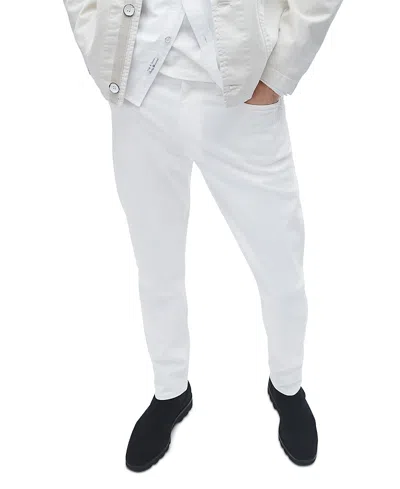 RAG & BONE RAG & BONE FIT 2 AUTHENTIC STRETCH SLIM FIT JEANS IN OPTIC WHITE