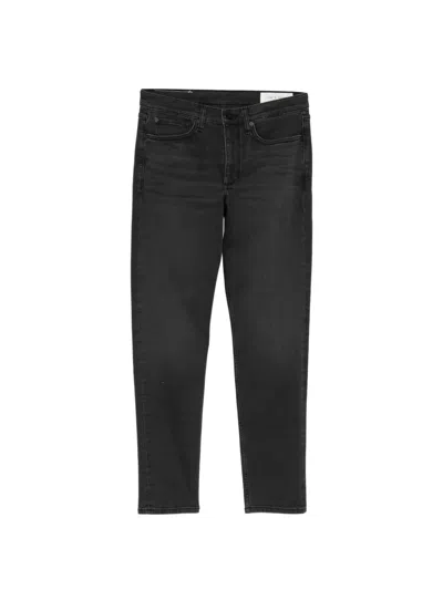 Rag & Bone Fit 2 Brushed Jeans In Black