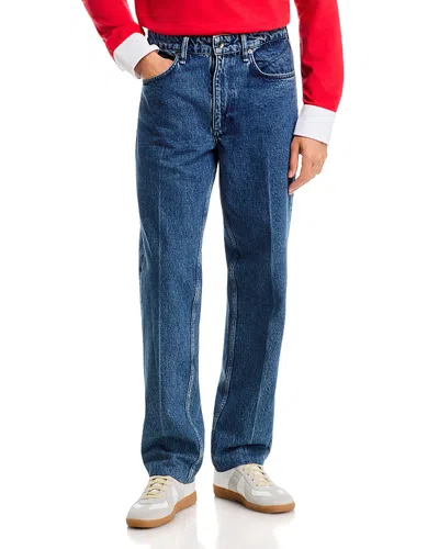 Rag & Bone Fit 4 Straight Leg Fit Authentic Rigid Jeans In Atlas In Blue
