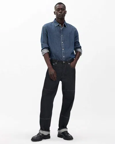 Rag & Bone Fit 4 Workwear Straight Jeans In Blue