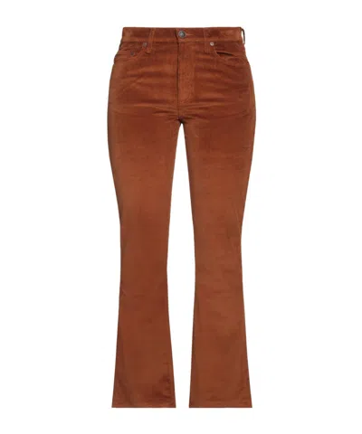 Rag & Bone Fitted Corduroy Trousers In Brown