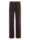 Rag & Bone Featherweight Logan Mid Rise Wide Leg In Burgundy