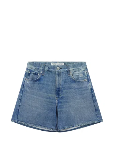 Rag & Bone Five-pocket Shorts In Blue