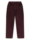 Rag & Bone Five-pockets Jeans In Burgundy
