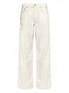 Rag & Bone Off-white Featherweight Logan Wide-leg Jeans In Neutral