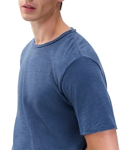 Rag & Bone Flame Classic Fit Short Sleeve Tee In Blue