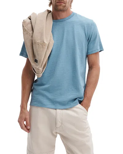 Rag & Bone Flame Classic Fit Short Sleeve Tee In Blue