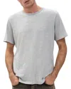 Rag & Bone Flame Classic Fit Short Sleeve Tee In Gray