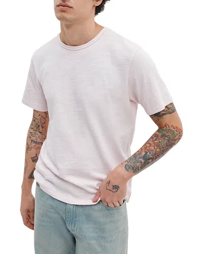 Rag & Bone Flame Classic Fit Short Sleeve Tee In Pink
