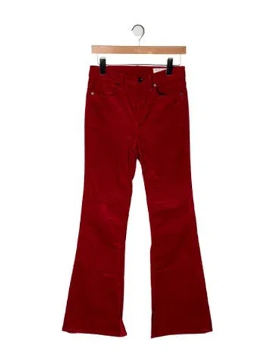 Pre-owned Rag & Bone Flared Pants In Red
