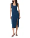 Rag & Bone Flexi Athena Denim Midi Dress In Blue