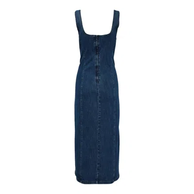 Rag & Bone Flexi Athena Midi Dress In Blue