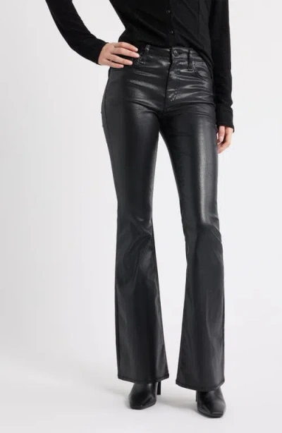 RAG & BONE RAG & BONE FLEXI DAHLIA COATED MID RISE FLARE JEANS