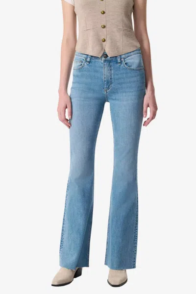 Rag & Bone Flexi Dahlia Flare Cotton Blend Jean In Monterosso In Multi