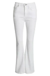 Rag & Bone Flexi Dahlia Mid-rise Flare Jeans In White