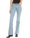 Rag & Bone Flexi Dahlia Mid-rise Full-length Lou Flare Jean In Blue